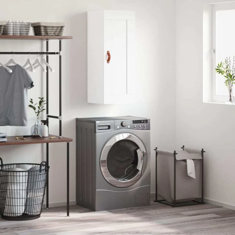 Image of VIDAXL Wall Mounted Cabinet White 34.5x34x90cm Engineered Wood Vidaxl 8720845950613