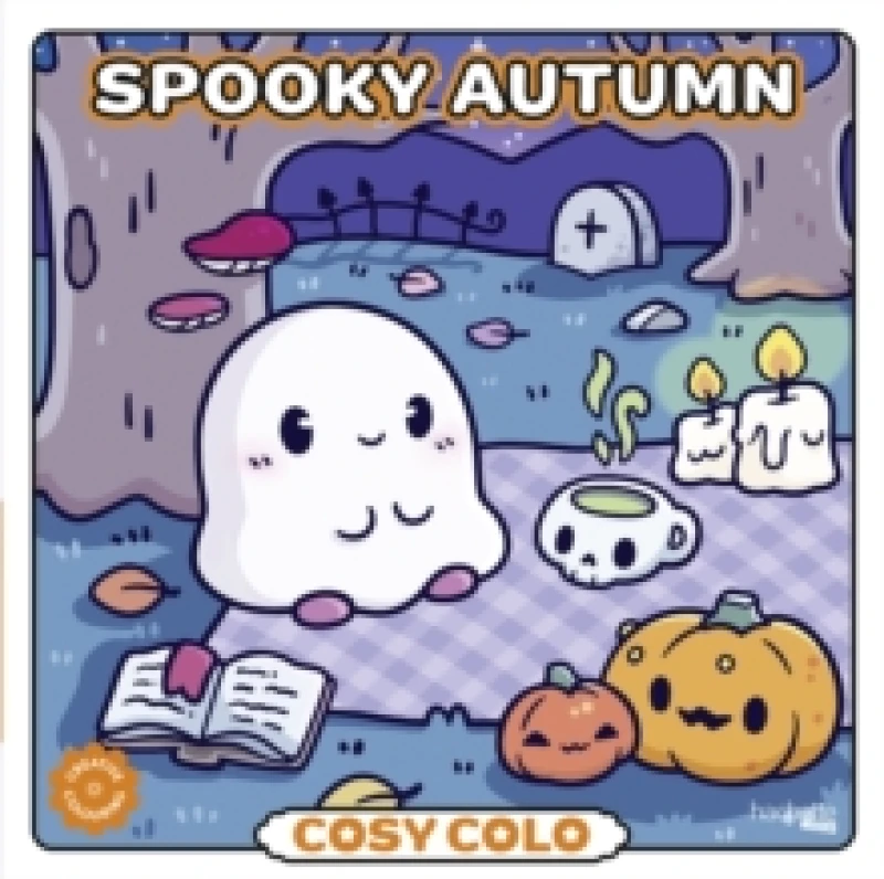 Image of Cosy Colo - Spooky Autumn : A creative colouring book with spooky-cute ghosts and costumed critters! Paperback / softback