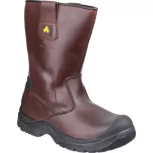 Image of Amblers Mens Safety As249 Cadair Waterproof Pull On Rigger Boots Brown Size 7
