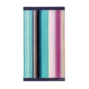 Image of Joules Cotswold Stripe Bath Sheet, Multi