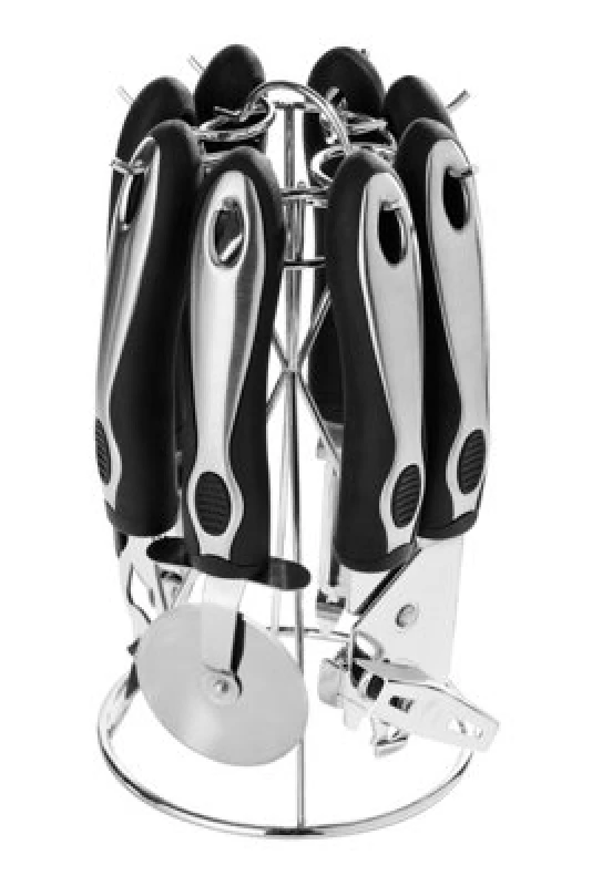 Image of Premier Housewares Gadget Stands 6pc Gadget Set with Stand Black