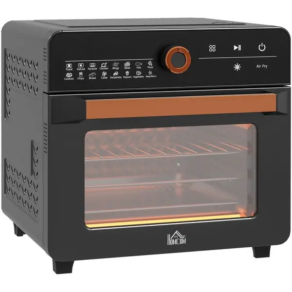 Image of Homcom 800-169V70BK 1400W 20L Mini Oven Air Fryer