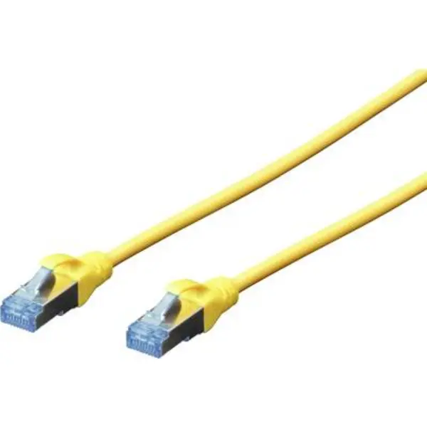 Image of Digitus DK-1531-030/Y RJ45 Network cable, patch cable CAT 5e SF/UTP 3m Yellow DK-1531-030/Y