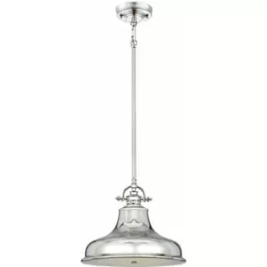 Image of Loops - 1 Bulb Ceiling Pendant Light Fitting Imperial Silver LED E27 100W Bulb