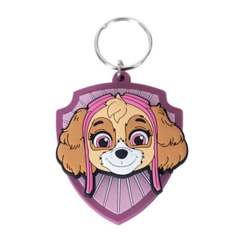 Image of Paw Patrol Pvc Skye Spinner Keyring Multicoloured (One Size)