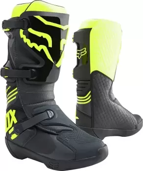 Image of FOX Comp Motocross Boots, black-yellow, Size 47 48, black-yellow, Size 47 48
