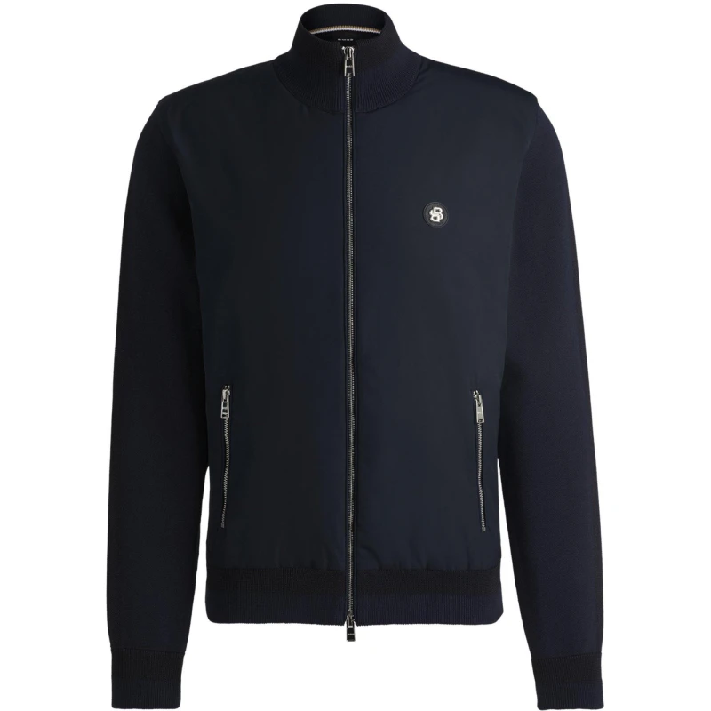 Image of Boss Mens C Darmando Knitted Top Blue male 2XL