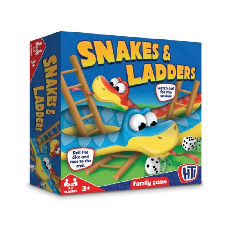 Image of HTI Hasbro Snakes and Ladders Traditional Family Board Game 211 1374325 211 1374325