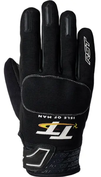 Image of RST Iom TT Team Evo Ce Mens Glove Black White 8