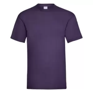 Image of Mens Value Short Sleeve Casual T-Shirt (Small) (Grape)