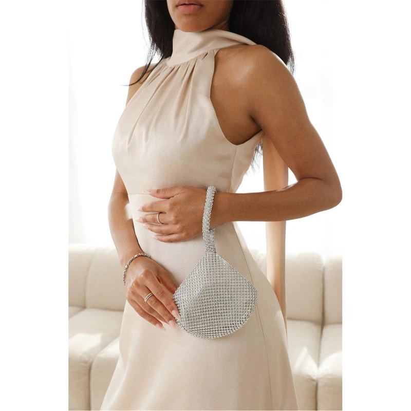 Image of Wheres That From Mini Chainmail Pouch Bag Silver female One Size