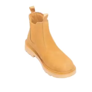 Image of Grafters Mens Grinder Safety Twin Gusset Leather Dealer Boots (7 UK) (Honey Nubuck)