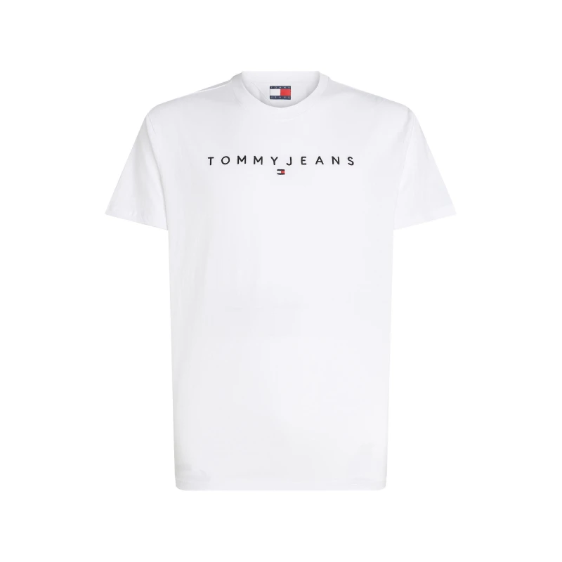 Image of Tommy Jeans TJM REG LINEAR LOGO TEE EXT - White White XL