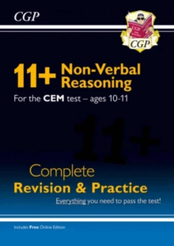 Image of 11+ CEM Non-Verbal Reasoning Complete Revision and Practice - Ages 10-11 (with Online Edition) Multiple-component retail product, part(s) enclose