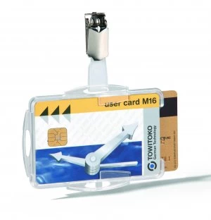 Image of Durable Dual Security Pass Holders Pack of 25 821819