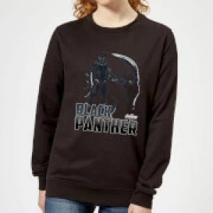 Image of Avengers Black Panther Womens Sweatshirt - Black - M