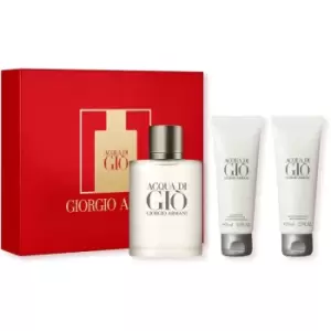 Image of Giorgio Armani Acqua Di Gio Gift Set 100ml Eau de Toilette + 75ml All Over Body Shampoo + 75ml Aftershave Balm