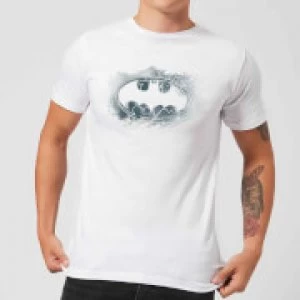Image of DC Comics Batman Spray Logo T-Shirt - White - 4XL
