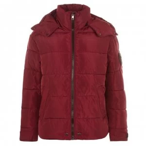 Image of Diesel OTB Puffer Jacket - Burgundy 42M