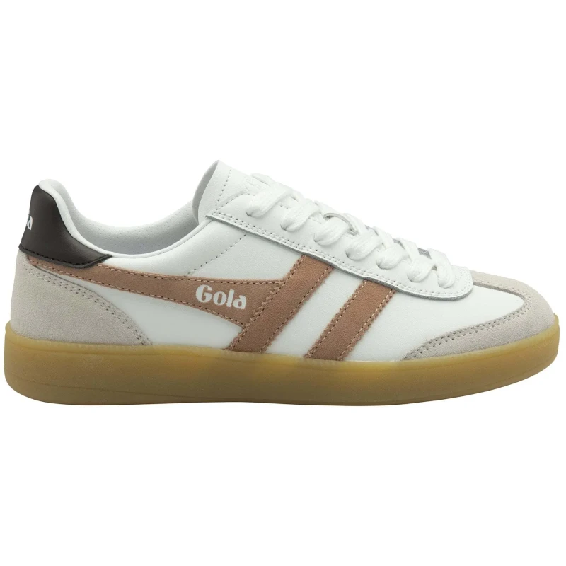 Image of Gola Womens Trainers Gola Viper Leather Trainer Marron Female 39