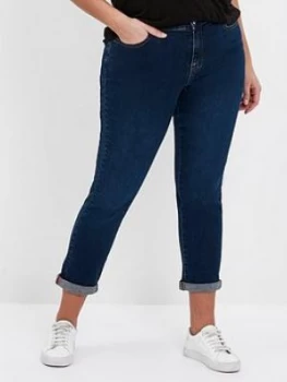 Image of Evans Girlfriend Jean - Mid Wash