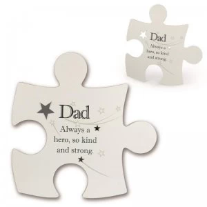 Image of Sentiment Jigsaw Wall Art - Dad
