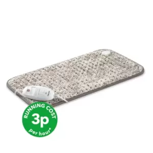Image of Beurer Fluffy Nordic XL Size Heat Pad Brushed Marl Grey