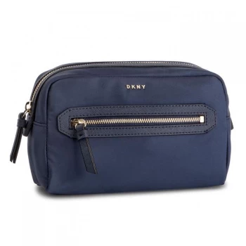 Image of DKNY Nylon Cosmetic Bag - Navy