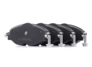 Image of RIDEX Brake pad set 402B1157 Brake pads,Brake pad set, disc brake VW,AUDI,SKODA,Golf VII Schragheck (5G1, BQ1, BE1, BE2),Passat Variant (3G5, CB5)