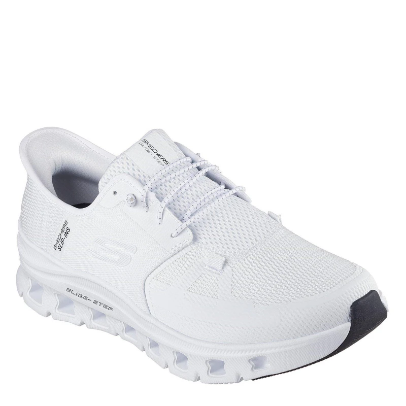 Image of Skechers Glide-Step Pro Slip On Trainers Mens White male 7 (41)