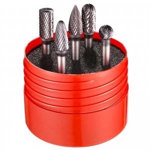 Image of Dormer P88002 5 Piece Solid Carbide Burr Set