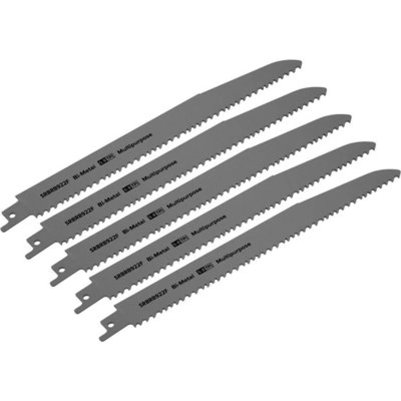 Image of Loops 5 PACK 230mm Bi-Metal Reciprocating Saw Blade - 5-8 TPI - Milled Side Set Teeth Multi