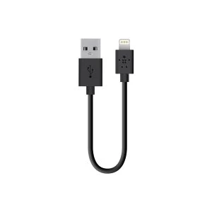 Image of Belkin 15cm Lightning Cable Black