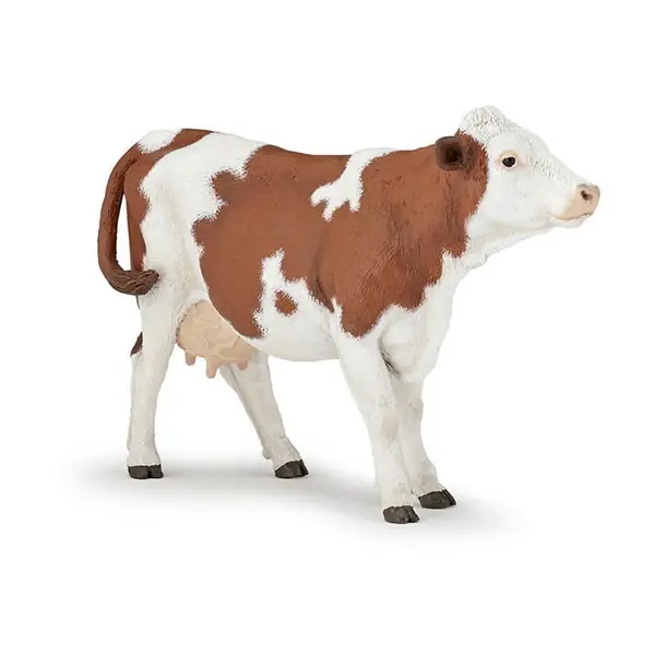 Image of PAPO Farmyard Friends Montbeliarde Cow Toy Figure - Multi One Size