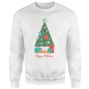 Image of Star Wars Star Wars Christmas Tree Christmas Jumper - White - M