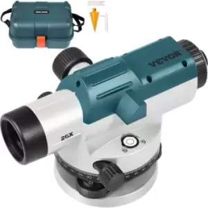 Image of VEVOR Automatic Optical Level, 26X, 40?mm Aperture Auto Level Kit with Magnetic Dampened Compensator and Transport Lock, Height Distance Angle Measuri