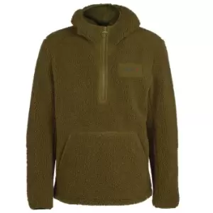 Image of Barbour Mens Nevis Fleece Hoodie North Green XXL