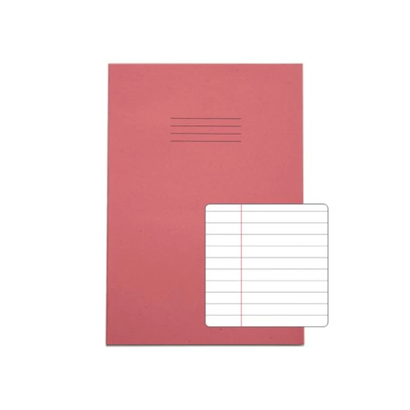 Image of Rhino A4 Exercise Book 80 Page F8M Pink (50 Pack) VEX668-115-6