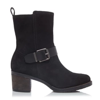 Image of Dune London Dune PUMPKINS Heeled Ankle Boots Womens - Black - 11