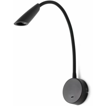 Image of Faro Boken - Adjustable Black Wall Reader Light