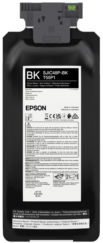 Image of Epson SJIC48P(BK) Black Ink Cartridge - C13T55P140 (Original)