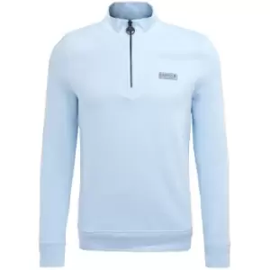 Image of Barbour International International Sweatshirt Essential Half Zip - Blue