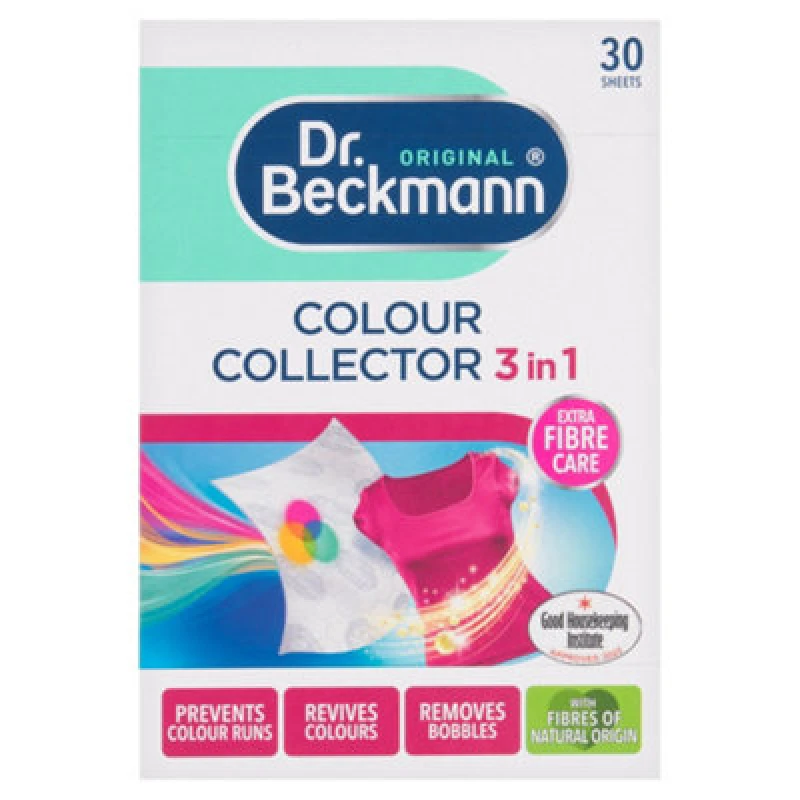 Image of Dr Beckmann 3-In-1 Collector Colour Catcher Sheets, 76.7G, Pack Of 30