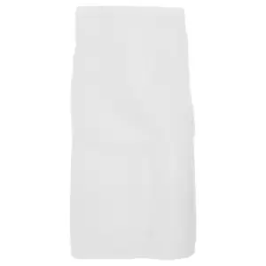 Image of Dennys Adults Unisex Catering Waist Apron With Pocket (One Size) (White)