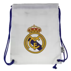 Image of Real Madrid CF Crest Gym Bag (One Size) (White)