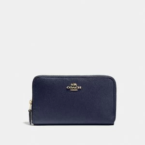 Image of Coach Medium Zip Around Purse Blue