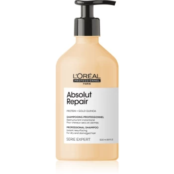 Image of LOreal Professionnel Serie Expert Absolut Repair Gold Quinoa & Protein Shampoo 500ml
