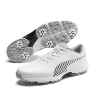 Image of Puma Fusion Tech Spiked Golf Shoes Mens - White