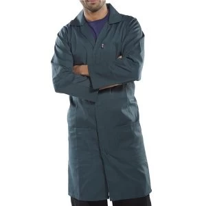 Image of Click Workwear Poly Cotton Warehouse Coat 48" Spruce Green Ref