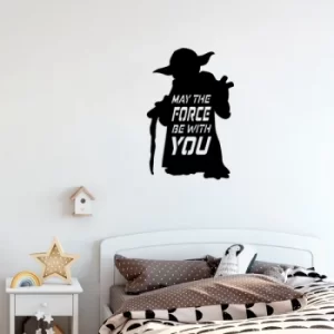 Image of May The Force Be With You Black Decorative Metal Wall Accessory